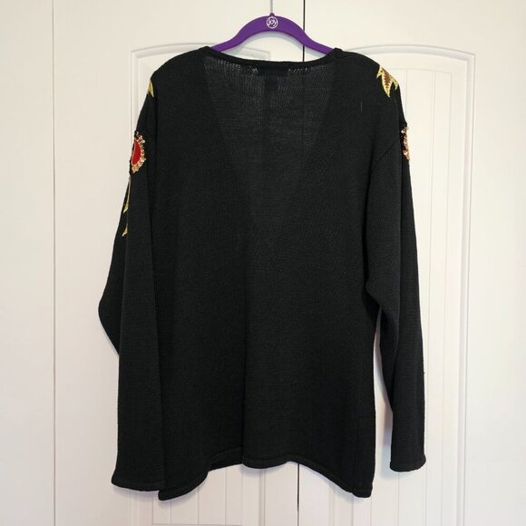 Women's Lindsey Blake Sequined Beaded Cardigan Size Large - Picture 2 of 7